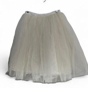Alice and Olivia off white tulle Justina skirt